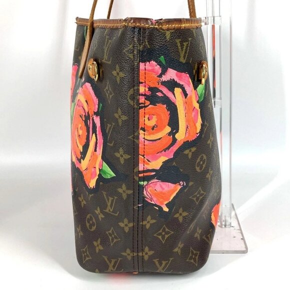 LOUIS VUITTON M48613 Monogram Rose Neverfull MM Shoulder Bag Tote Bag pink/Brown - Picture 5 of 13